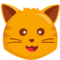 Cat Face emoji on Messenger